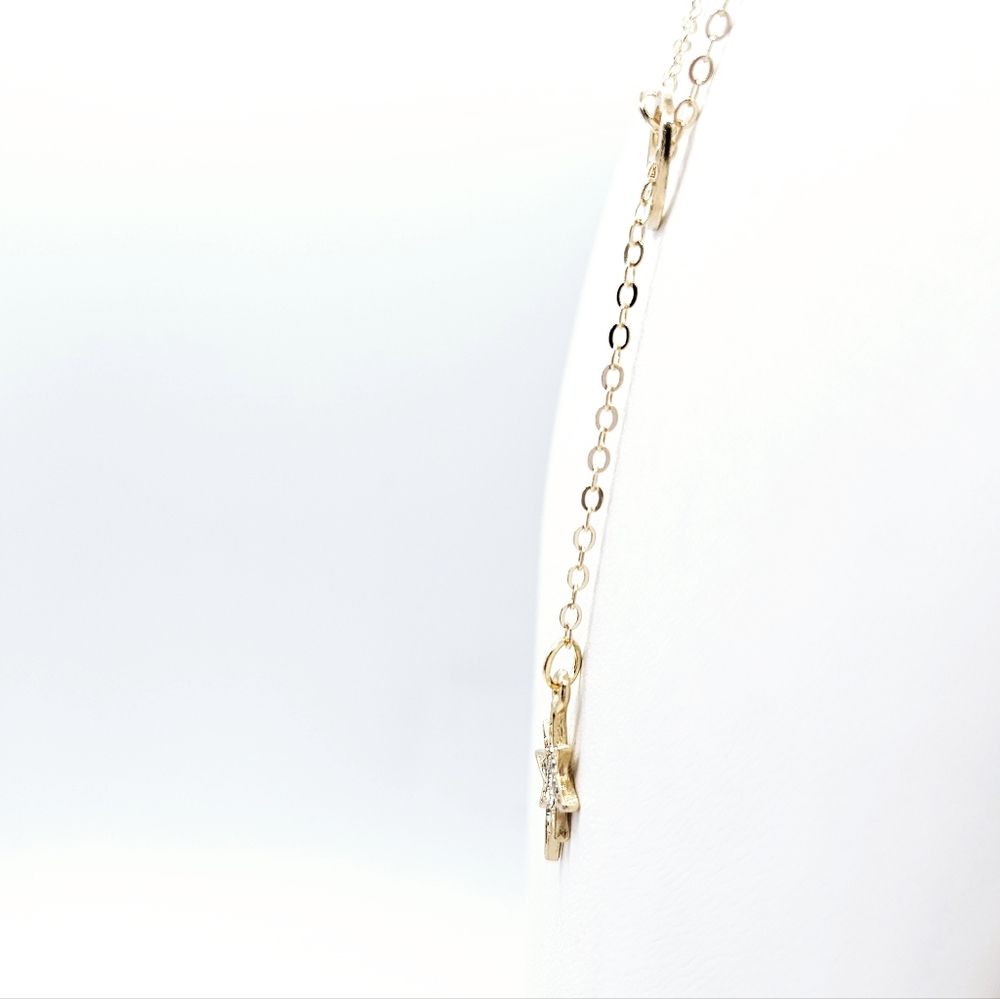Crystal Star Lariat Necklace - Picture 3 of 4